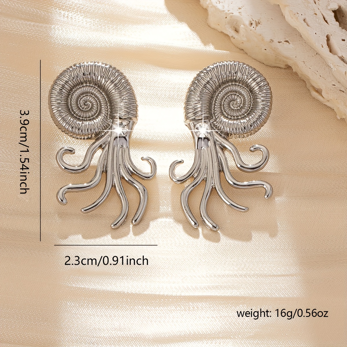 Exaggerated Octopus Earrings European Style Ear Jewelry